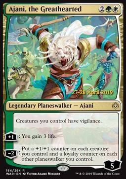 Ajani, the Greathearted⁣ - War of the Spark: Extras⁣ (Rare)⁣ [184]