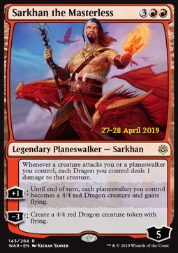 Sarkhan the Masterless⁣ - War of the Spark: Extras⁣ (Rare)⁣ [143]