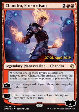 Chandra, Fire Artisan⁣ - War of the Spark: Extras⁣ (Rare)⁣ [119]