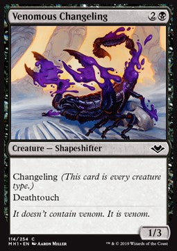 Venomous Changeling⁣ - Modern Horizons⁣ (Common)⁣ [114]