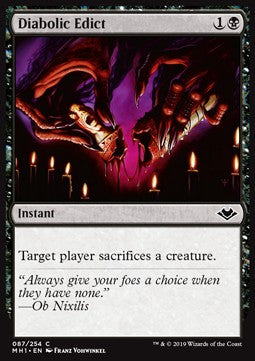 Diabolic Edict⁣ - Modern Horizons⁣ (Common)⁣ [87]
