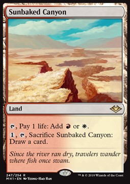 Sunbaked Canyon⁣ - Modern Horizons⁣ (Rare)⁣ [247]