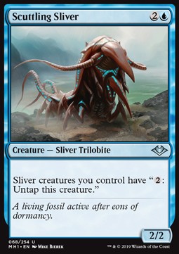 Scuttling Sliver⁣ - Modern Horizons⁣ (Uncommon)⁣ [68]