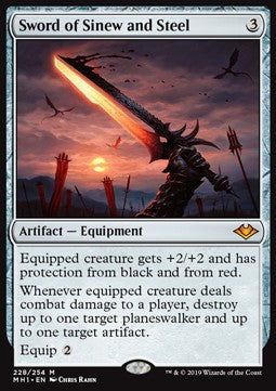 Sword of Sinew and Steel⁣ - Modern Horizons⁣ (Mythic)⁣ [228]
