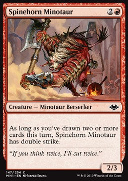 Spinehorn Minotaur⁣ - Modern Horizons⁣ (Common)⁣ [147]