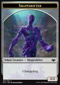 Shapeshifter Token (Colorless 2/2)⁣ - Modern Horizons⁣ (Token)⁣ [T01]