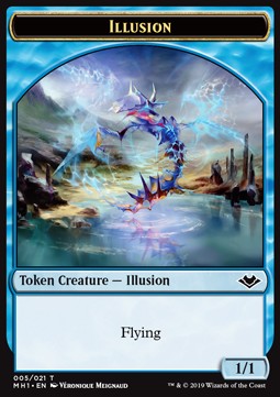 Illusion Token (Blue 1/1 Flying)⁣ - Modern Horizons⁣ (Token)⁣ [T05]