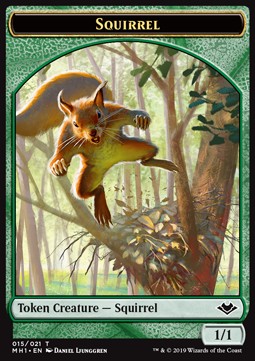 Squirrel Token (Green 1/1)⁣ - Modern Horizons⁣ (Token)⁣ [T15]
