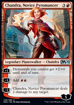 Chandra, Novice Pyromancer⁣ - Core 2020⁣ (Uncommon)⁣ [128]