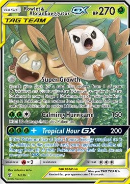 Rowlet & Alolan Exeggutor GX⁣ - Unified Minds⁣ (Ultra Rare)⁣ [1]