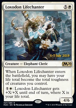 Loxodon Lifechanter (V.2)⁣ - Core 2020: Extras⁣ (Rare)⁣ [27]