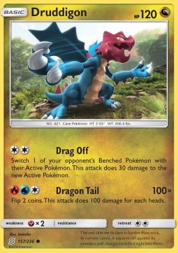 Druddigon⁣ - Unified Minds⁣ (Common)⁣ [157]
