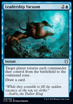 Leadership Vacuum⁣ - Commander 2019⁣ (Uncommon)⁣ [9]