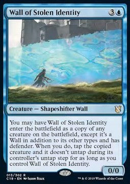 Wall of Stolen Identity - Commander 2019 (Rare) [C19-13]