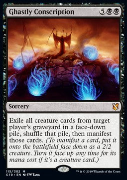 Ghastly Conscription⁣ - Commander 2019⁣ (Mythic)⁣ [115]