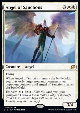 Angel of Sanctions⁣ - Commander 2019⁣ (Mythic)⁣ [61]
