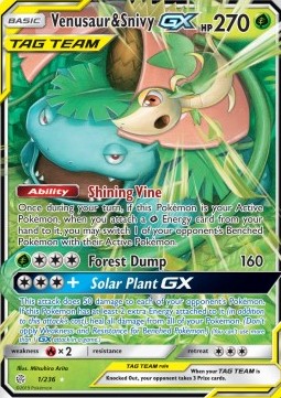 Venusaur & Snivy GX⁣ - Cosmic Eclipse⁣ (Ultra Rare)⁣ [1]