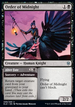 Order of Midnight // Alter Fate⁣ - Throne of Eldraine⁣ (Uncommon)⁣ [99]