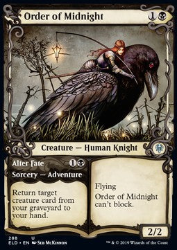 Order of Midnight // Alter Fate⁣ - Throne of Eldraine: Extras⁣ (Uncommon)⁣ [288]