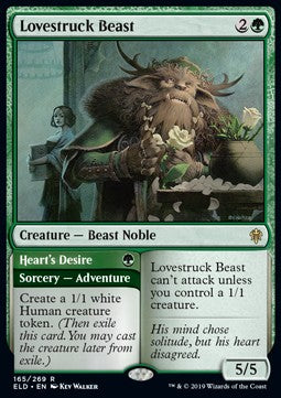 Lovestruck Beast // Heart's Desire⁣ - Throne of Eldraine⁣ (Rare)⁣ [165]