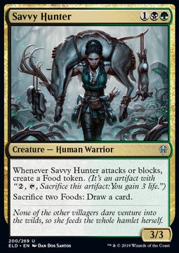 Savvy Hunter⁣ - Throne of Eldraine⁣ (Uncommon)⁣ [200]