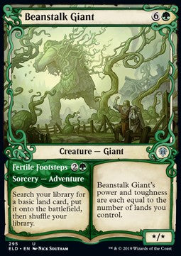 Beanstalk Giant // Fertile Footsteps⁣ - Throne of Eldraine: Extras⁣ (Uncommon)⁣ [295]