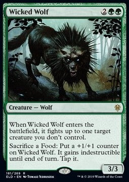 Wicked Wolf⁣ - Throne of Eldraine⁣ (Rare)⁣ [181]