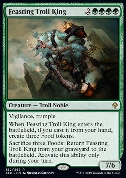 Feasting Troll King⁣ - Throne of Eldraine⁣ (Rare)⁣ [152]
