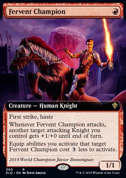 Fervent Champion⁣ - Throne of Eldraine: Extras⁣ (Rare)⁣ [360]