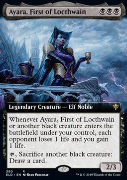 Ayara, First of Locthwain⁣ - Throne of Eldraine: Extras⁣ (Rare)⁣ [350]