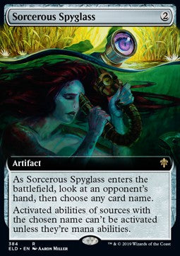 Sorcerous Spyglass⁣ - Throne of Eldraine: Extras⁣ (Rare)⁣ [384]