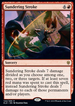 Sundering Stroke⁣ - Throne of Eldraine⁣ (Rare)⁣ [144]