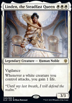 Linden, the Steadfast Queen⁣ - Throne of Eldraine⁣ (Rare)⁣ [20]