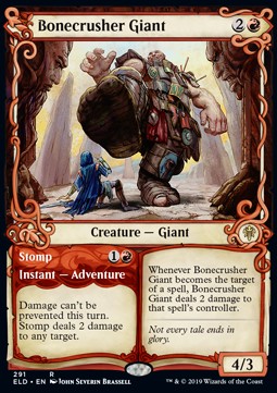 Bonecrusher Giant // Stomp⁣ - Throne of Eldraine: Extras⁣ (Rare)⁣ [291]