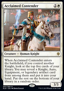 Acclaimed Contender⁣ - Throne of Eldraine⁣ (Rare)⁣ [1]