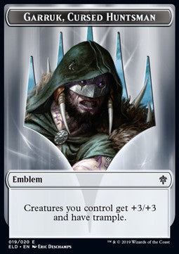 Garruk, Cursed Huntsman Emblem⁣ - Throne of Eldraine: Extras⁣ (Token)⁣ [T19]