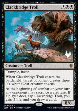 Clackbridge Troll (V.2)⁣ - Throne of Eldraine: Promos⁣ (Rare)⁣ [84]