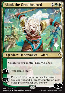 Ajani, the Greathearted - Throne of Eldraine: Promos (Rare) [PELD-184]