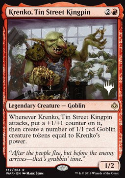 Krenko, Tin Street Kingpin⁣ - Throne of Eldraine: Promos⁣ (Rare)⁣ [137]