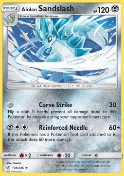 Alolan Sandslash⁣ - Cosmic Eclipse⁣ (Rare)⁣ [138]