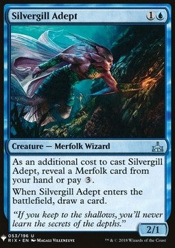 Silvergill Adept⁣ - Mystery Booster⁣ (Uncommon)⁣ [53]