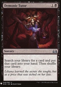 Demonic Tutor - Mystery Booster (Uncommon) [MYS-49]