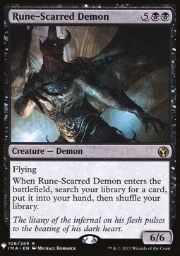 Rune-Scarred Demon⁣ - Mystery Booster⁣ (Rare)⁣ [106]