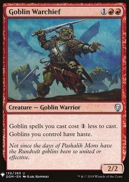 Goblin Warchief⁣ - Mystery Booster⁣ (Uncommon)⁣ [130]
