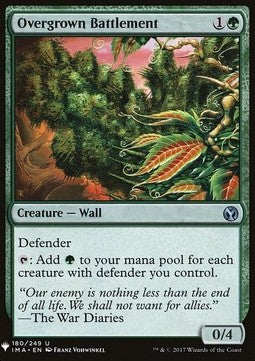 Overgrown Battlement⁣ - Mystery Booster⁣ (Uncommon)⁣ [180]
