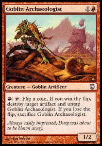 Goblin Archaeologist⁣ - Darksteel⁣ (Uncommon)⁣ [63]