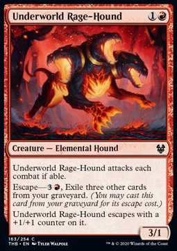 Underworld Rage-Hound⁣ - Theros Beyond Death⁣ (Common)⁣ [163]