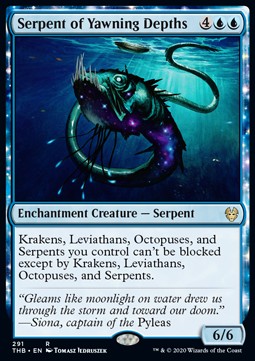 Serpent of Yawning Depths⁣ - Theros Beyond Death: Extras⁣ (Rare)⁣ [291]