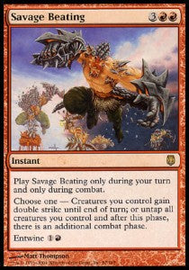 Savage Beating⁣ - Darksteel⁣ (Rare)⁣ [67]