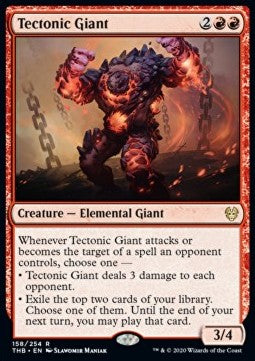 Tectonic Giant⁣ - Theros Beyond Death⁣ (Rare)⁣ [158]